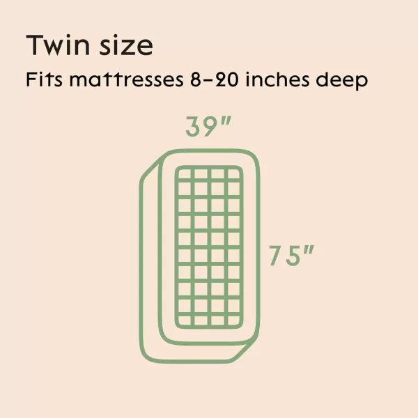 imageViscose Made from Bamboo Twin Mattress Topper  Thick Cooling Breathable Pillow Top Mattress Pad for Back Pain Relief  Deep Pocket Topper Fits 820 Inches Mattress WhiteGrey