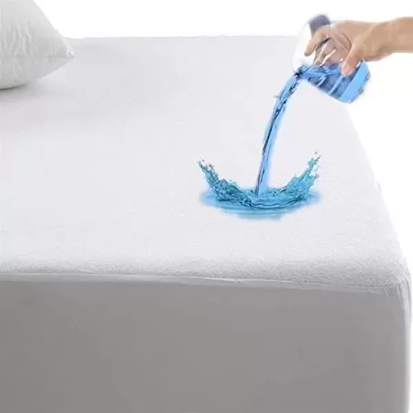 imageNiagara Waterproof Mattress Protector Queen 60x80 Cover Deep Pocket Breathable Noiseless 820Inches Bed Smooth Jersey Mattress Pad Cover Fully Ultra Thin Cotton