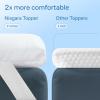 imageNiagara Mattress Topper Full XL  Cooling Breathable Pillow Top Mattress Pad for Back Pain Relief  Deep Pocket Topper Fits 820 Inches MattressMicrofiber