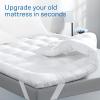 imageNiagara Mattress Topper Full XL  Cooling Breathable Pillow Top Mattress Pad for Back Pain Relief  Deep Pocket Topper Fits 820 Inches MattressPolyester