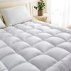 imageNiagara Microfiber Queen Mattress Topper  Pillow Top Mattress Cover Quilted Fitted Cooling Topper for Back Pain Deep Pocket Fits 20 Inches 60x80 InchesTwin
