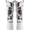 imageUacllcau Cowprint Western Boots for Women Cowboy Boots Embroidery Knee High Boots Pull Tab Round Toe Platform Boots