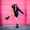 imageUacllcau Wedge Platform Boots for Women Pointed Toe High Heel Boots Side Zip High Heel Ankle Bbooties