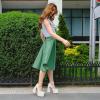 imageUacllcau Womens Platform Chunky Heel Pumps for Women Sexy Square Toe Ankle Rhinestones Strap Party High Heels Fashion Hot Pumps