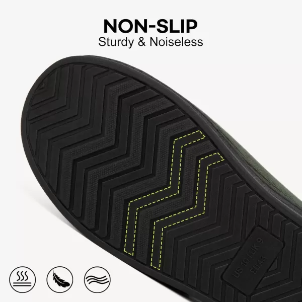 imageLongBay Mens Memory Foam Diabetic Slippers Comfy Warm Plush Fleece Arthritis Edema Swollen House ShoesGreen