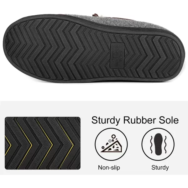 imageLongBay Mens Moccasin Slippers Warm Cozy House Shoes Indoor OutdoorGrey