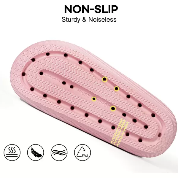 imageLongBay Women Men Double Buckle Adjustable EVA Slide Slippers Cloud Pillow Sandals