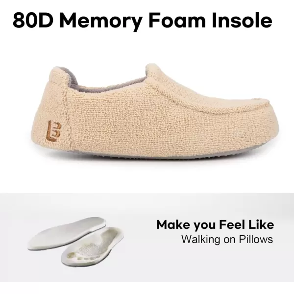 imageLongBay Womens Memory Foam Slippers Breathable Terry Cloth House Shoes for Ladies Washable Closed Hoodback Slippers Rubber Soles Indoor