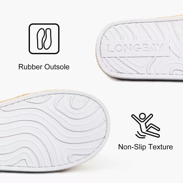 imageLongBay Womens Open Toe Slippers Memory Foam Adjustable Bedroom House Shoes for Indoor