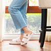 imageLongBay Slippers for Women Memory Foam Open Toe Slip On Bedroom Comfy House Shoes with DualStrapBeige