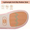 imageLongBay Slippers for Women Memory Foam Open Toe Slip On Bedroom Comfy House Shoes with DualStrapPink