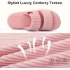 imageLongBay Slippers for Women Memory Foam Open Toe Slip On Bedroom Comfy House Shoes with DualStrapPink