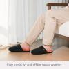 imageLongBay Mens House Slippers TwoTone Memory Foam Slip On Bedroom Shoes for Indoor Outdoor TravelBright Orange