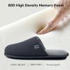 imageLongBay Mens House Slippers TwoTone Memory Foam Slip On Bedroom Shoes for Indoor Outdoor TravelGrey