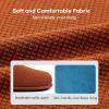 imageLongBay Mens House Slippers TwoTone Memory Foam Slip On Bedroom Shoes for Indoor Outdoor TravelSugar Almond