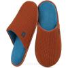 imageLongBay Mens House Slippers TwoTone Memory Foam Slip On Bedroom Shoes for Indoor Outdoor TravelSugar Almond