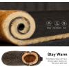 imageLongBay Mens Slippers Warm Bedroom House Shoes SlipOn Memory Foam Winter House Slippers for Indoor OutdoorLight Coffee