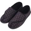 imageLongBay Mens Memory Foam Diabetic Slippers Comfy Warm Plush Fleece Arthritis Edema Swollen House ShoesGrey
