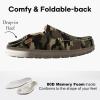 imageLongBay Mens Moccasin Slippers Cozy Breathable Memory Foam House Shoes for Indoor OutdoorCamo