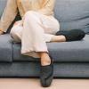 imageLongBay Womens Adjustable Slippers Memory Foam Cozy Wide Diabetic House Shoes Edema Orthopedic Neuropathy Indoor OutdoorBlack