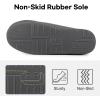 imageLongBay Womens Adjustable Slippers Memory Foam Cozy Wide Diabetic House Shoes Edema Orthopedic Neuropathy Indoor OutdoorDark Gray
