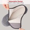 imageLongBay Womens Adjustable Slippers Memory Foam Cozy Wide Diabetic House Shoes Edema Orthopedic Neuropathy Indoor OutdoorFrench Grey