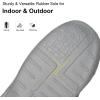 imageLongBay Womens Adjustable Slippers Memory Foam Cozy Wide Diabetic House Shoes Edema Orthopedic Neuropathy Indoor OutdoorFrench Grey
