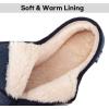 imageLongBay Womens Adjustable Slippers Memory Foam Cozy Wide Diabetic House Shoes Edema Orthopedic Neuropathy Indoor OutdoorNavy Blue