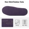 imageLongBay Womens Adjustable Slippers Memory Foam Cozy Wide Diabetic House Shoes Edema Orthopedic Neuropathy Indoor OutdoorPurple