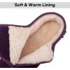 imageLongBay Womens Adjustable Slippers Memory Foam Cozy Wide Diabetic House Shoes Edema Orthopedic Neuropathy Indoor OutdoorPurple