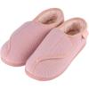 imageLongBay Womens Adjustable Slippers Memory Foam Cozy Wide Diabetic House Shoes Edema Orthopedic Neuropathy Indoor OutdoorPink