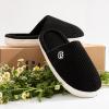imageLongBay Womens Slippers Soft Comfy Memory Foam SlipOn Indoor House Shoes with NonSlip SoleBlack