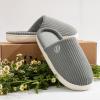 imageLongBay Womens Slippers Soft Comfy Memory Foam SlipOn Indoor House Shoes with NonSlip SoleGrey