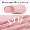imageLongBay Womens Slippers Soft Comfy Memory Foam SlipOn Indoor House Shoes with NonSlip SolePink