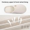 imageLongBay Womens Slippers Soft Comfy Memory Foam SlipOn Indoor House Shoes with NonSlip SoleWhite