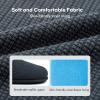 imageLongBay Mens House Slippers Comfy Knit Scuff Lightweight Memory Foam Slip On Bedroom Shoes for Indoor Outdoor TravelDusty Blue