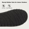 imageLongBay Mens Memory Foam Loafer Slippers Cozy Waffle Knit Slip on Moc House Shoes for Indoor OutdoorLight Blue