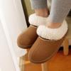 imageLongBay Womens Cozy Bootie Slippers Memory Foam Warm House Shoes with Fluffy Collar NonSlip Indoor OutdoorChestnut