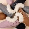 imageLongBay Womens Cozy Bootie Slippers Memory Foam Warm House Shoes with Fluffy Collar NonSlip Indoor OutdoorChestnut