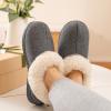 imageLongBay Womens Cozy Bootie Slippers Memory Foam Warm House Shoes with Fluffy Collar NonSlip Indoor OutdoorGrey