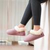imageLongBay Womens Cozy Bootie Slippers Memory Foam Warm House Shoes with Fluffy Collar NonSlip Indoor OutdoorPink