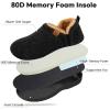 imageLongBay Mens Slippers Warm Bedroom Memory Foam House Shoes SlipOn for Indoor Outdoor WinterDark Black