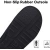 imageLongBay Mens Slippers Warm Bedroom Memory Foam House Shoes SlipOn for Indoor Outdoor WinterDark Blue