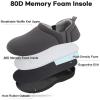 imageLongBay Mens Slippers Warm Bedroom Memory Foam House Shoes SlipOn for Indoor Outdoor WinterNeutral Grey