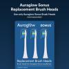 imageAURAGLOW Sonus Electric Toothbrush 5 Cleaning Modes 2 Brush Heads ampamp Travel Case 40000 VPM Sonic Toothbrush ampamp Wireless Charging 30Day Battery Life with Smart Timer BlackBlack