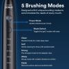 imageAURAGLOW Sonus Electric Toothbrush 5 Cleaning Modes 2 Brush Heads ampamp Travel Case 40000 VPM Sonic Toothbrush ampamp Wireless Charging 30Day Battery Life with Smart Timer BlackBlack