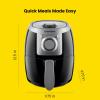 imageCHEFMAN 2 Qt Mini Air Fryer  Digital SpaceSaving Compact Air Fryer with Nonstick and Dishwasher Safe Basket Quick ampamp Easy Meals in Minutes Features Digital Timer and Shake Reminder  BlackBlack  Manual