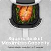 imageCHEFMAN 2 Qt Mini Air Fryer  Digital SpaceSaving Compact Air Fryer with Nonstick and Dishwasher Safe Basket Quick ampamp Easy Meals in Minutes Features Digital Timer and Shake Reminder  BlackWhite