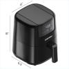 imageCHEFMAN 2 Qt Mini Air Fryer  Digital SpaceSaving Compact Air Fryer with Nonstick and Dishwasher Safe Basket Quick ampamp Easy Meals in Minutes Features Digital Timer and Shake Reminder  BlackBlack