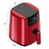 imageCHEFMAN 2 Qt Mini Air Fryer  Digital SpaceSaving Compact Air Fryer with Nonstick and Dishwasher Safe Basket Quick ampamp Easy Meals in Minutes Features Digital Timer and Shake Reminder  BlackRed